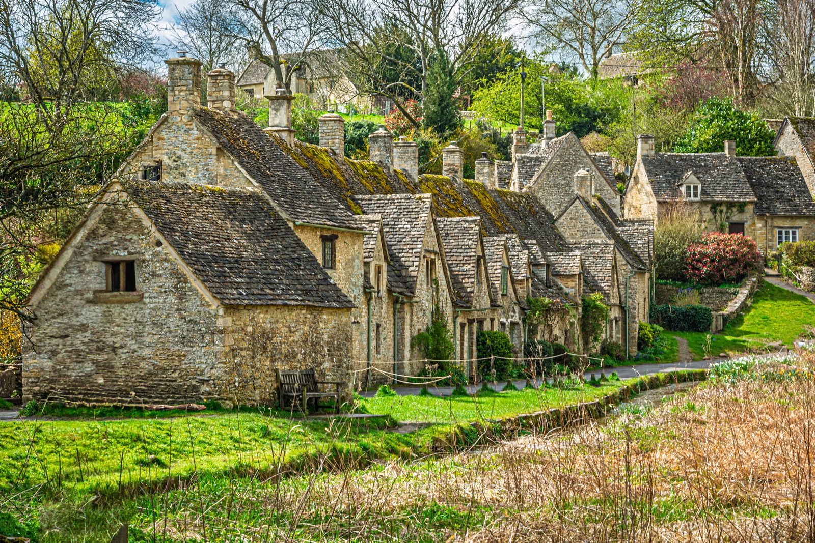 Illustrative village landscape and architecture