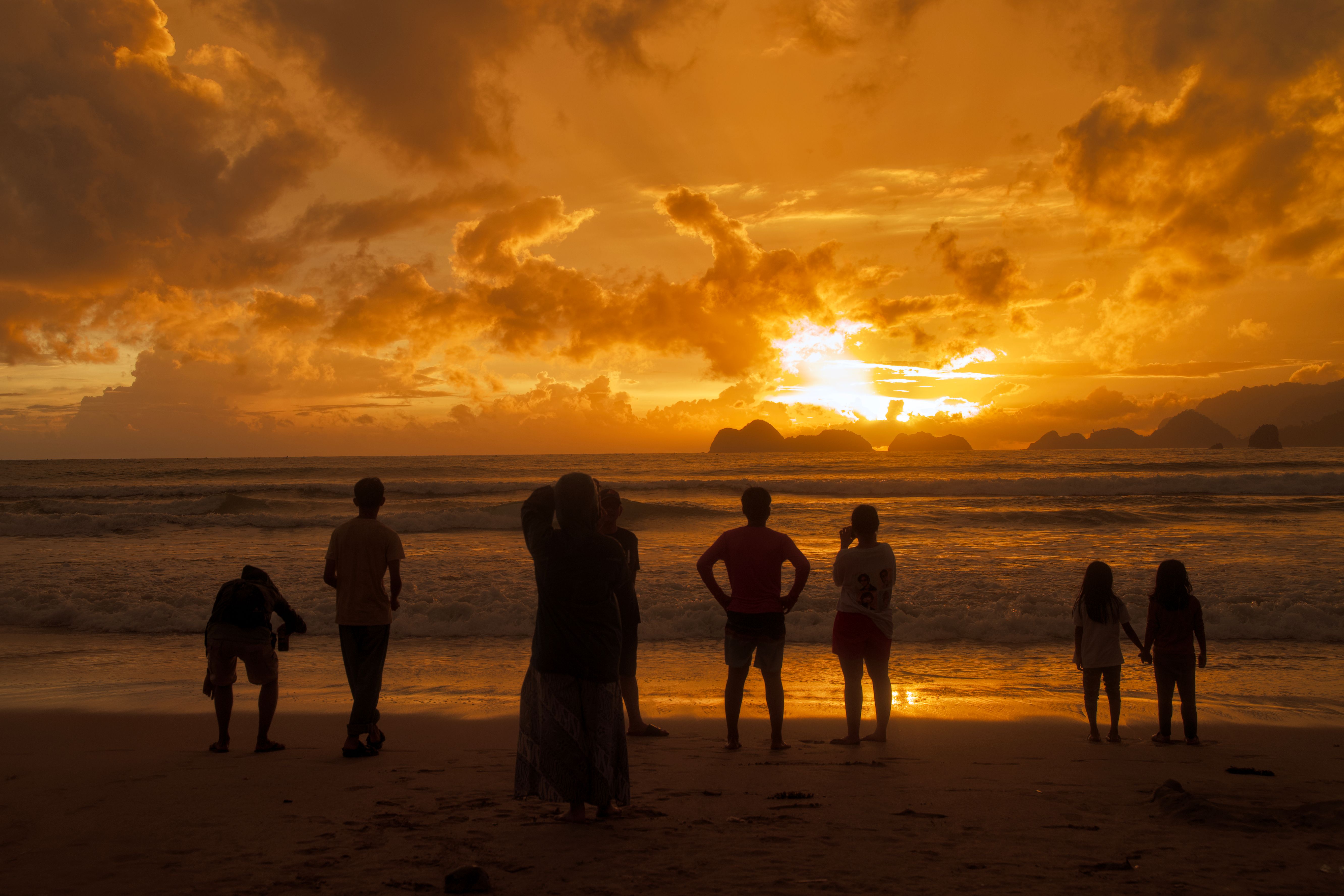 Sunset on a Banyuwangi beach