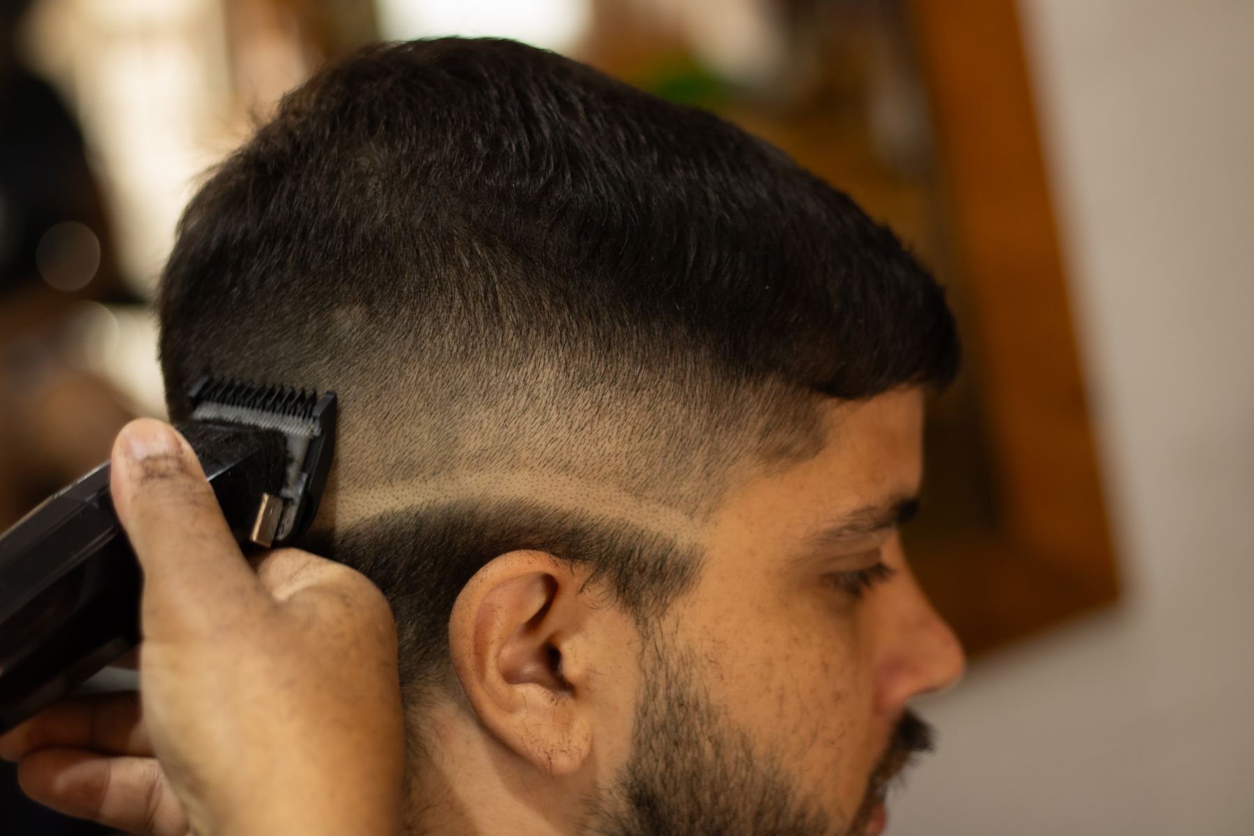 A sharp fade with a cut line