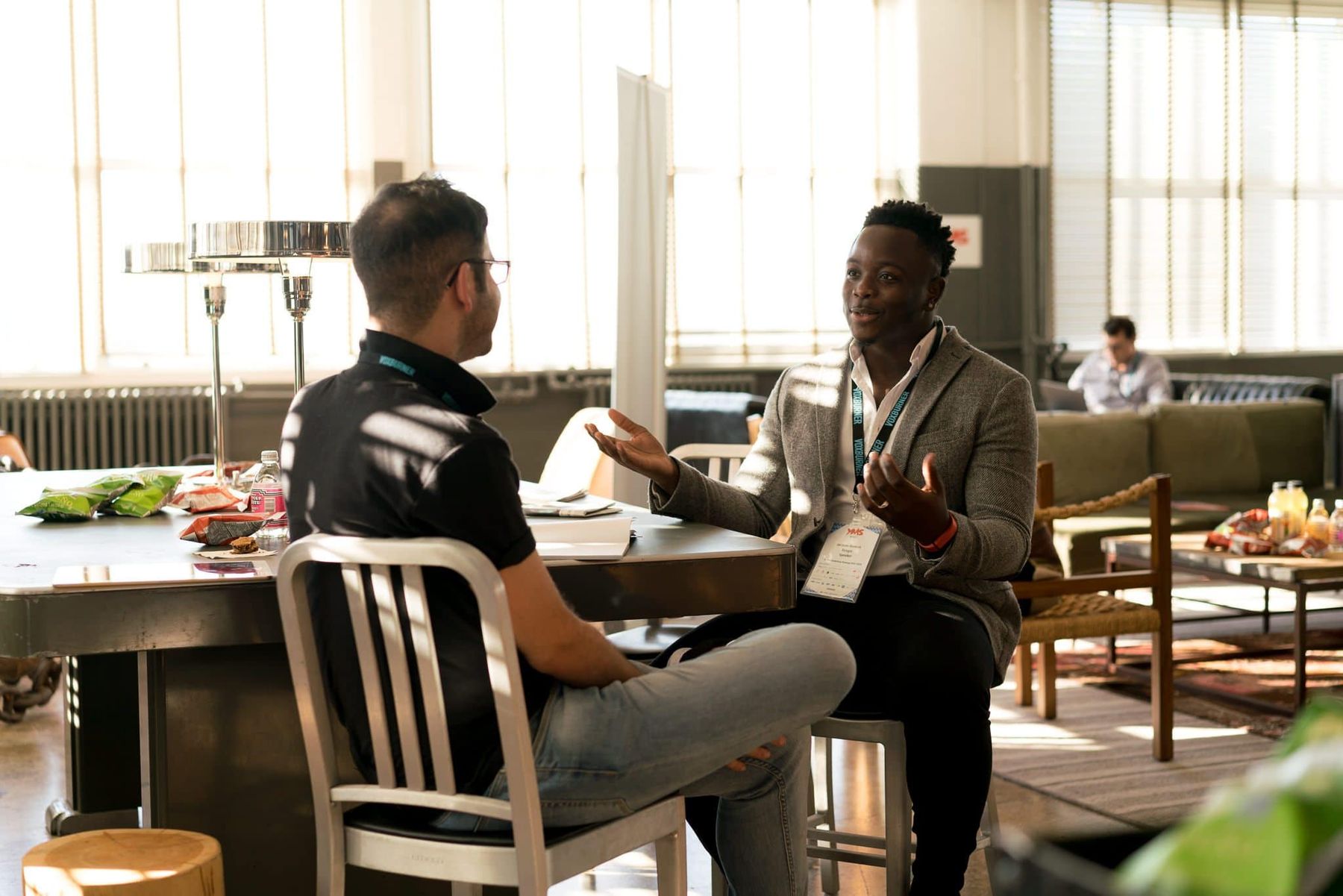 Two men in a mentoring conversation